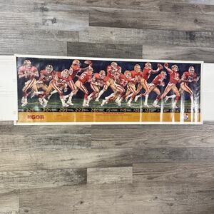 Joe Montana San Francisco 49ers Super Bowl XXIII 14x40 Team POSTER KGO am81 Rare